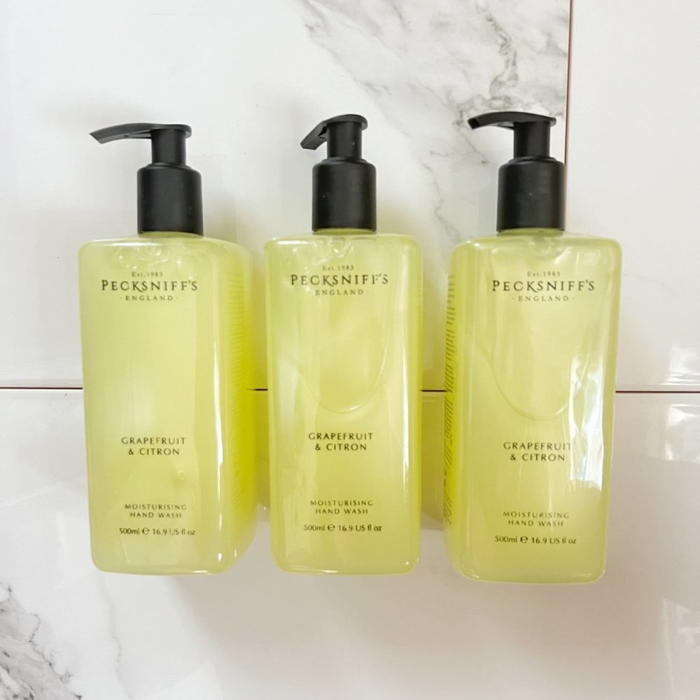 NEW 3x Pecksniffs Grapefruit & Citron Moisturizing Vitamin B Hand Wash 16.9 oz